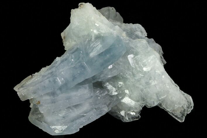 Tabular, Blue Barite Crystal Cluster - Spain #70226